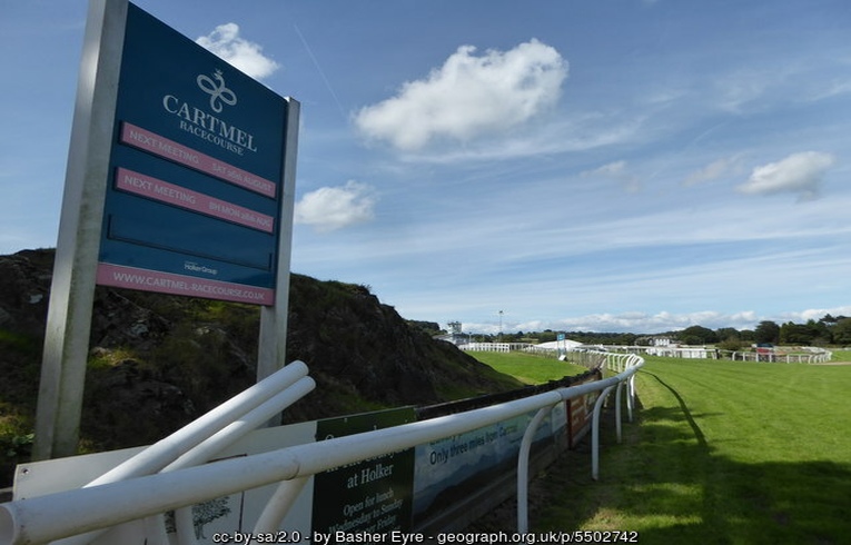 Cartmel Racecourse Sign