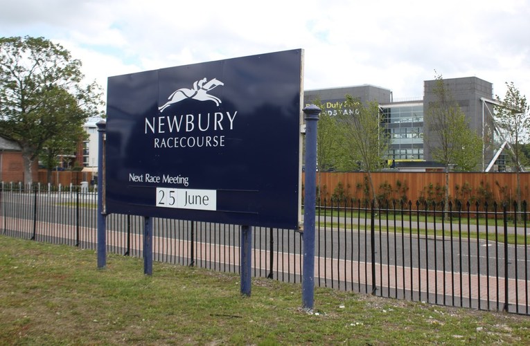 Newbury Racecourse Sign