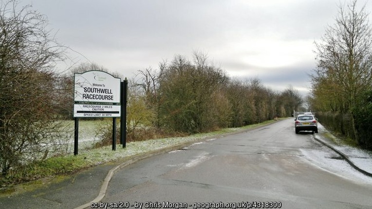Southwell Racecourse Sign