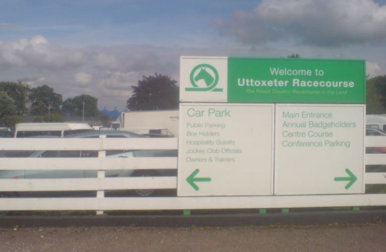 Uttoxeter Racecourse Sign